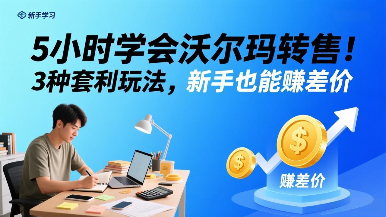 （17479期）5小时学会沃尔玛转售！3 种套利玩法，新手也能赚差价-翌晨科技网