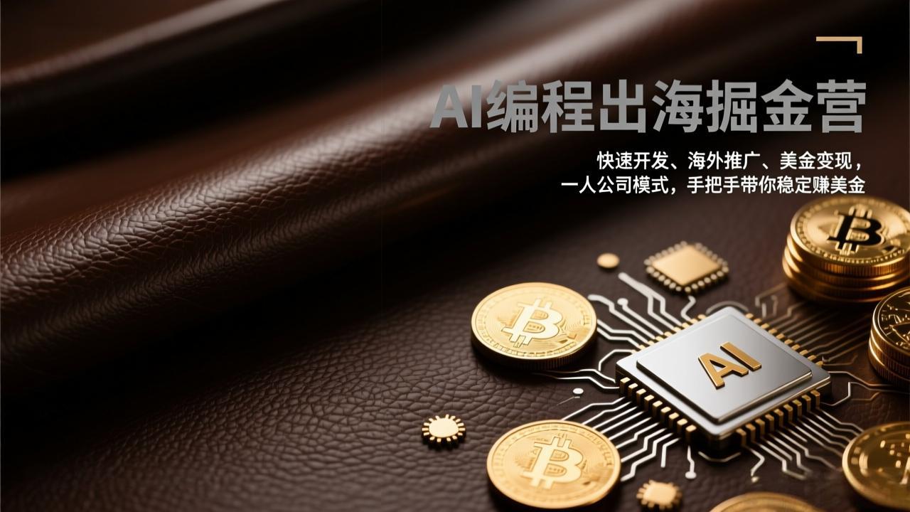 （17308期）AI编程出海掘金营：快速开发、海外推广、美金变现，一人公司模式，手把手带你稳定赚美金-翌晨科技网