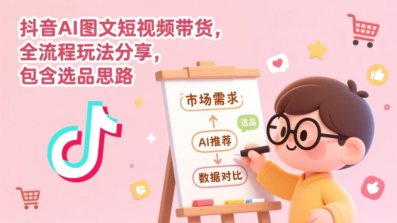 (17177期)抖音AI图文短视频带货,全流程玩法分享,包含选品思路-翌晨科技网