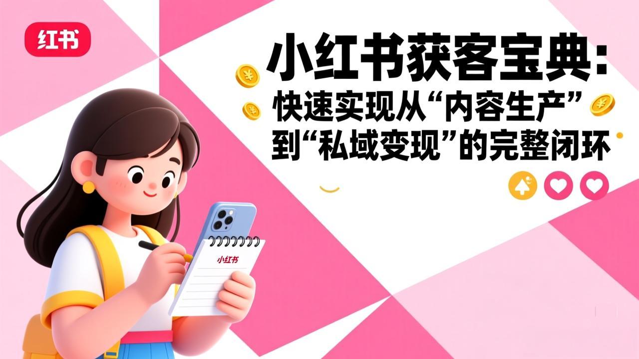 （17542期）小红书获客宝典：快速实现从“内容生产”到“私域变现”的完整闭环-翌晨科技网