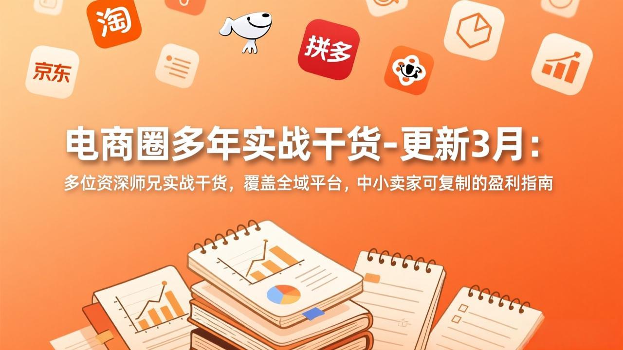 （17576期）电商圈多年实战干货-更新3月：多位资深师兄实战干货，覆盖全域平台，中小卖家可复制的盈利指南-翌晨科技网