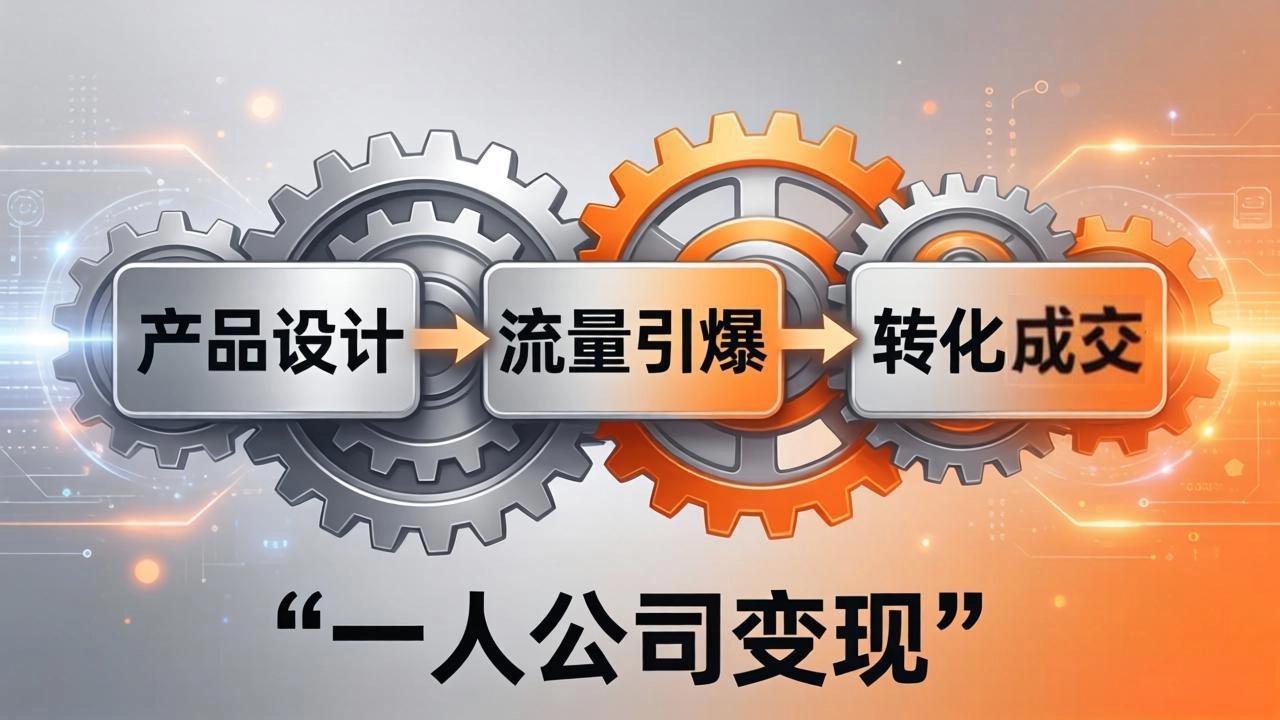 （17864期）一人公司变现全攻略：产品设计+流量引爆+转化成交，打造不受年龄限制的长期事业-翌晨科技网