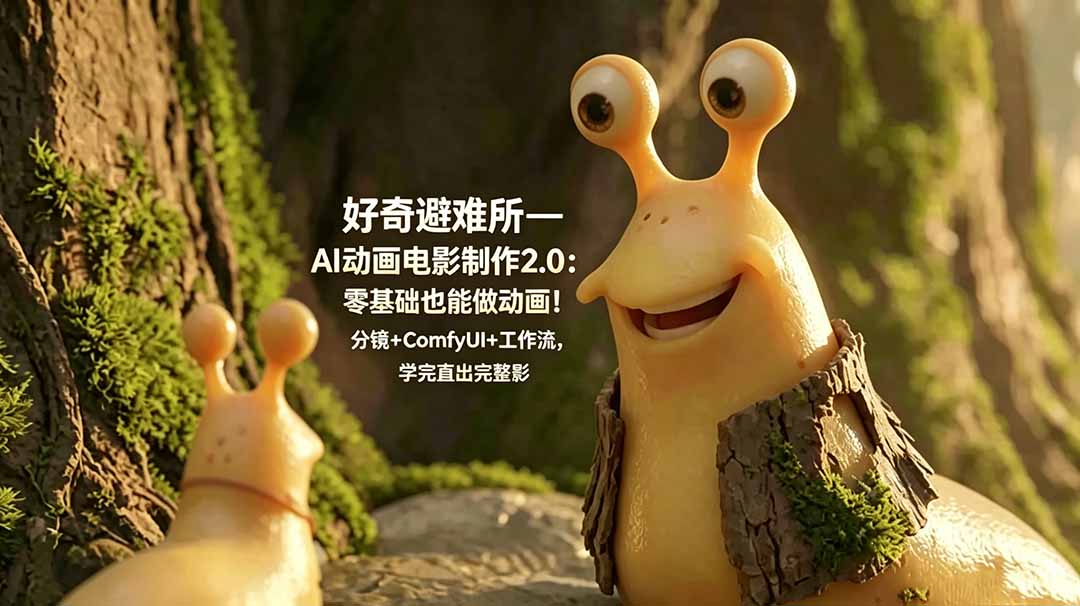 （18924期）好奇避难所—AI动画电影制作2.0：零基础也能做动画！分镜+ComfyUI+工作流，学完直出完整影片-翌晨科技网