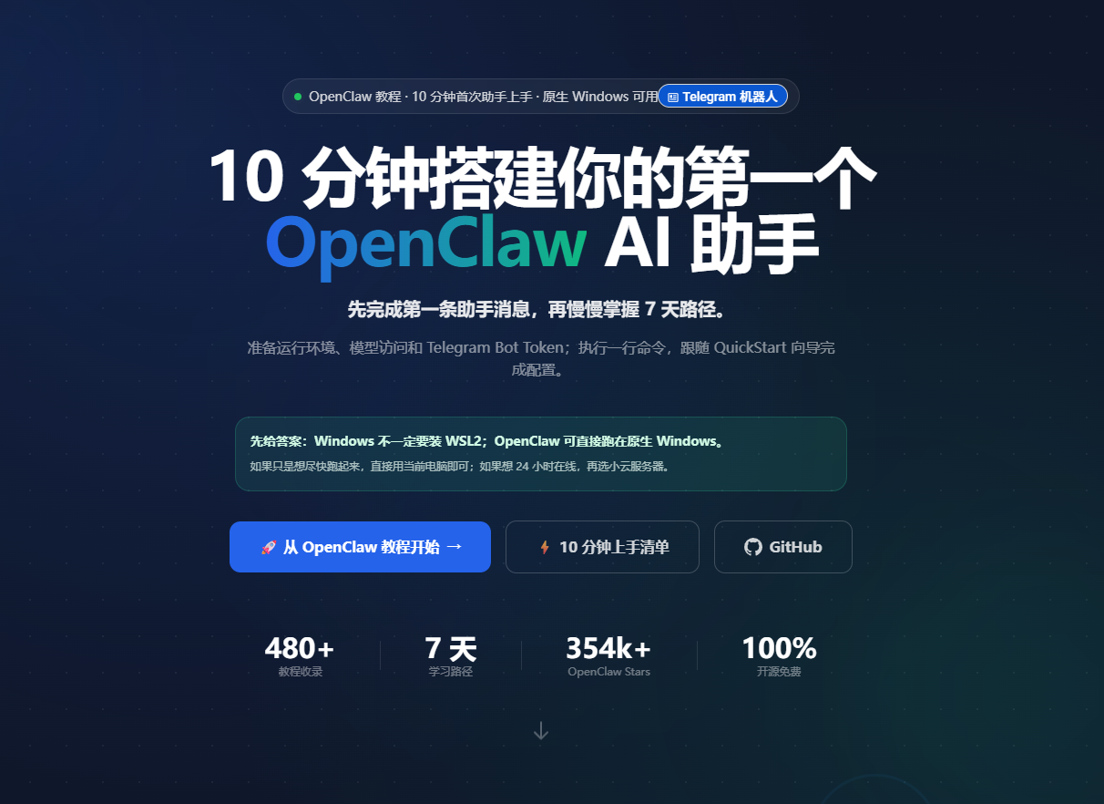 【第18期】Openclaw安装助手，480篇优质教程-翌晨科技网