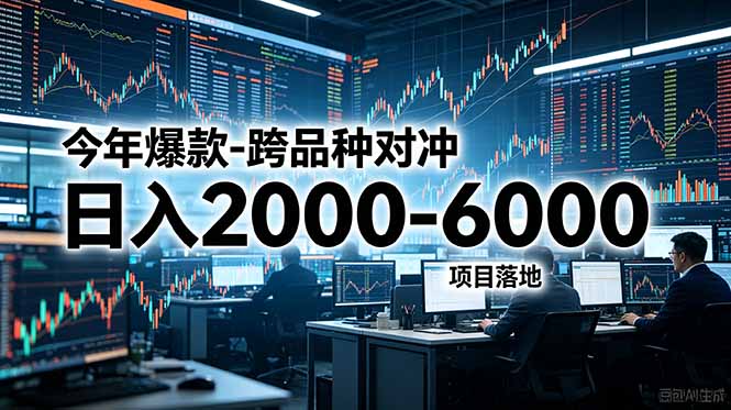（18918期）今年爆款-跨品种对冲日入2000-6000，项目落地！-翌晨科技网