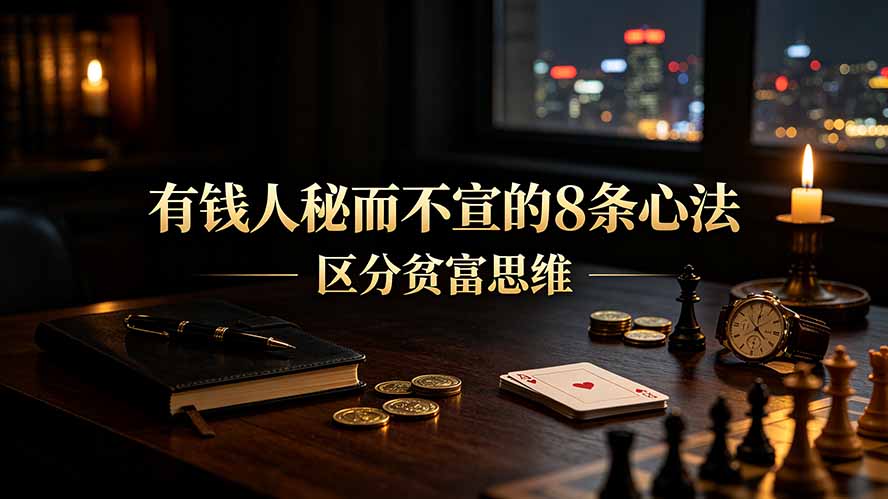 （19413期）付费文章：有钱人秘而不宣的8条心法｜区分贫富思维-翌晨科技网