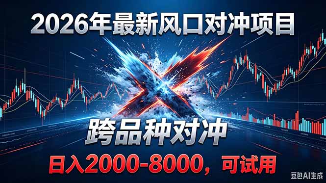 （18827期）2026创业新风口！最新对冲！跨品种对冲！日收益2000-6000+-翌晨科技网