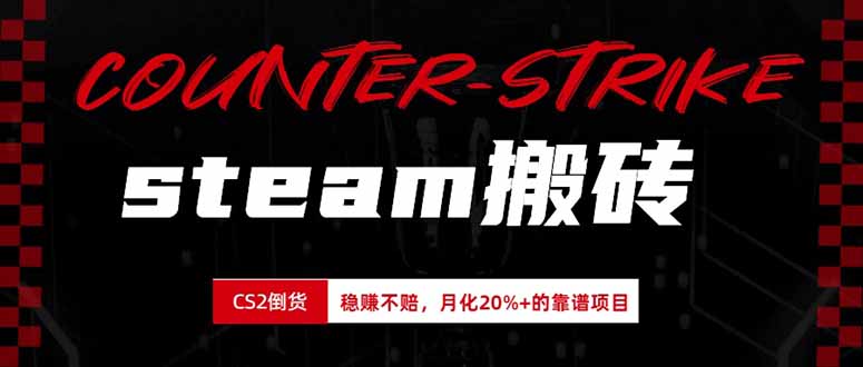 （19918期）steam搬砖，倒卖cs2饰品，达到月化20%+的收益，真正的靠谱可落地长期项目-翌晨科技网