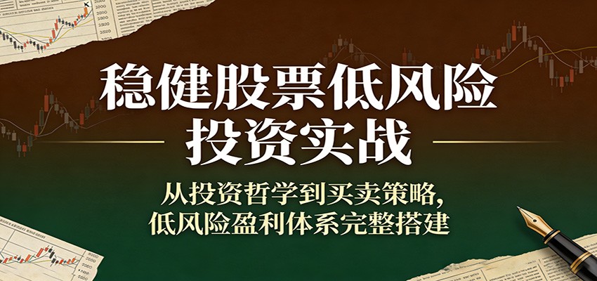 稳健股票低风险投资实战：从投资哲学到买卖策略，低风险盈利体系完整搭建-翌晨科技网