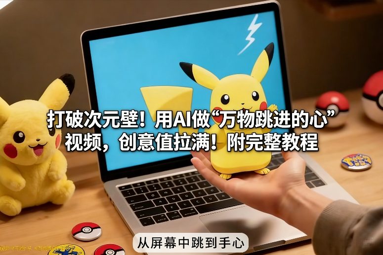 打破次元壁!用AI做【万物跳进手心】视频,创意值拉满!附完整教程-翌晨科技网
