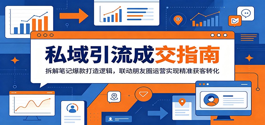 私域引流成交指南：拆解笔记爆款打造逻辑，联动朋友圈运营实现精准获客转化-翌晨科技网