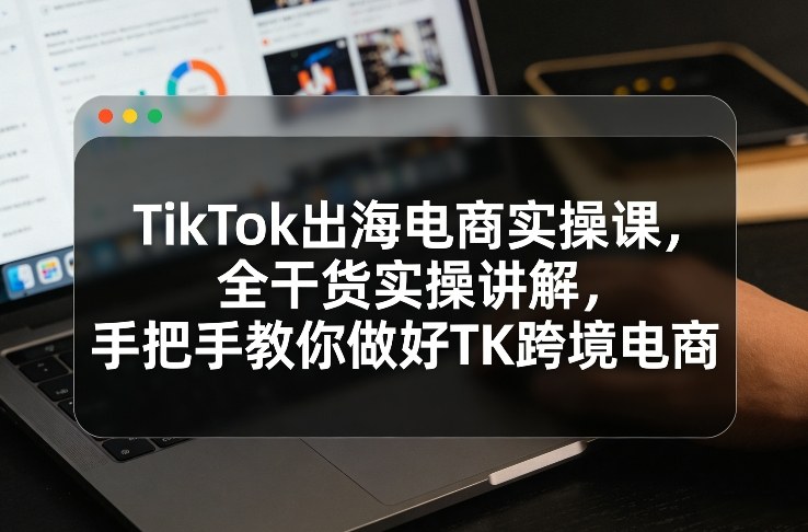 TikTok出海电商实操课，全干货实操讲解，手把手教你做好TK跨境电商-翌晨科技网