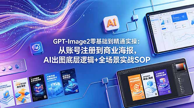 （18835期）GPT-Image2零基础到精通实操：从账号注册到商业海报，AI出图底层逻辑+全场景实战SOP-翌晨科技网