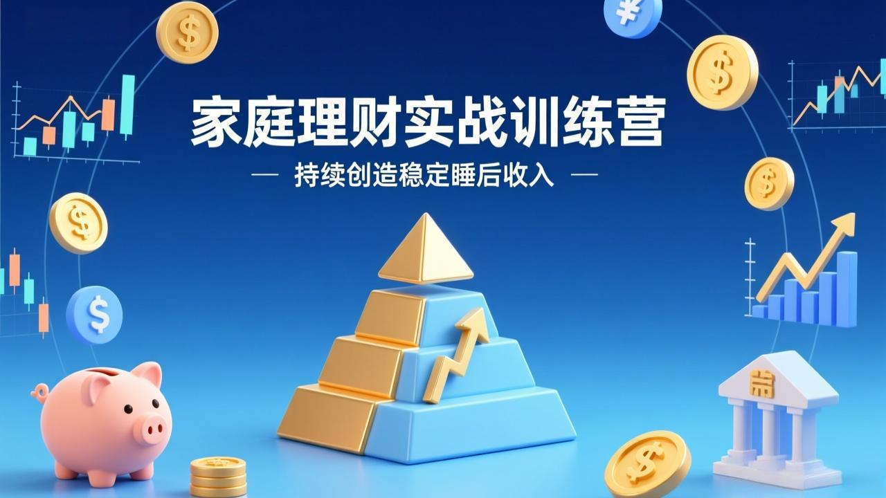 （17486期）家庭理财实战训练营：从0到1建体系，三阶进阶层层递进，助你持续创造稳定睡后收入-翌晨科技网