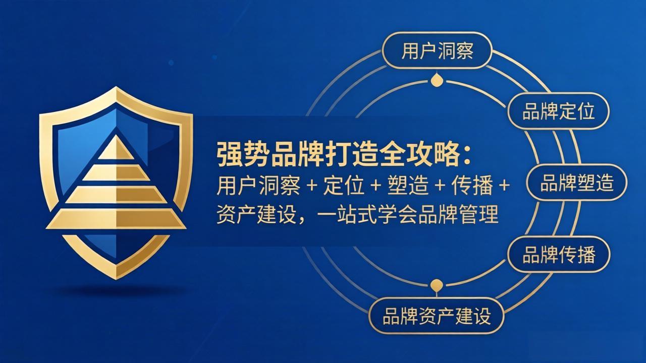 （17889期）强势品牌打造全攻略：用户洞察 + 定位 + 塑造 + 传播 + 资产建设，一站式学会品牌管理-翌晨科技网