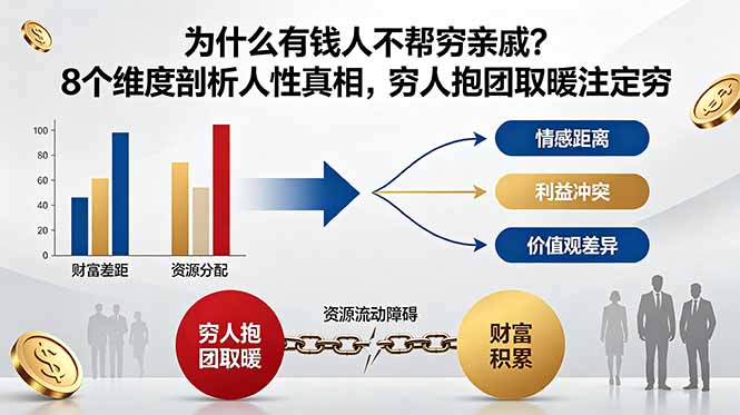 (18932期)付费文章:为什么有钱人不帮穷亲戚?8个维度剖析人性真相,穷人抱团取暖注定穷-翌晨科技网
