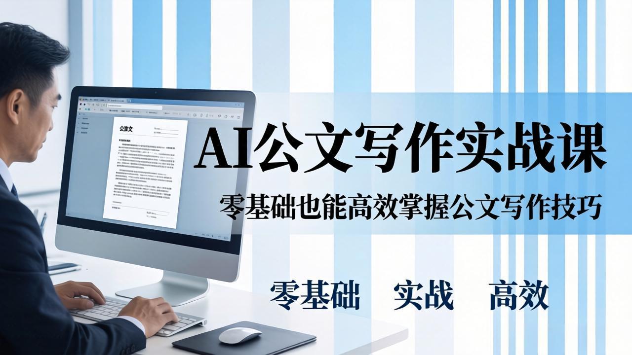（17783期）AI 公文写作实战课：零基础掌握格式规范与 5 大文种，用 AI 高效写出合格材料-翌晨科技网