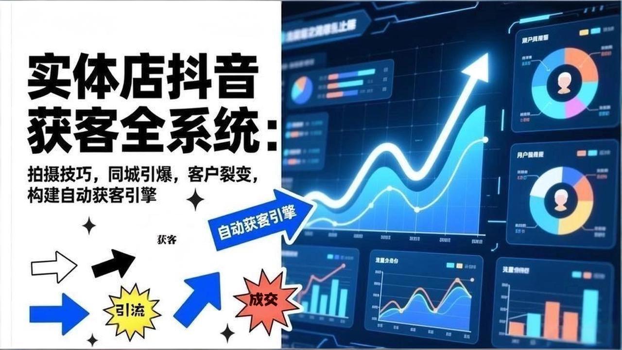 （17090期）2026实体店抖音获客全系统：拍摄技巧，同城引爆，客户裂变，构建自动获客引擎-翌晨科技网
