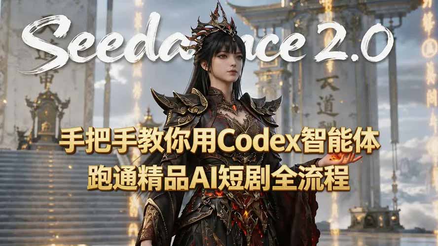 （19507期）手把手教你用Seedance2.0+Codex智能体跑通精品AI短剧全流程（附3种skill技能）-翌晨科技网