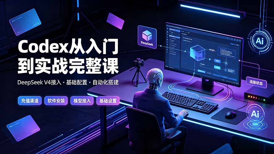 （19257期）Codex从入门到实战完整课｜充值·安装·接入DeepSeek，记忆·插件·Skill·CLI·MCP全拆解-翌晨科技网
