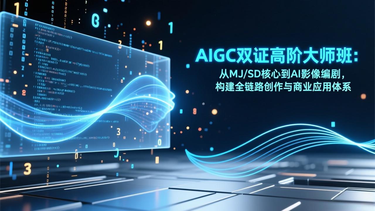 （17198期）AIGC双证高阶大师班：从MJ/SD核心到AI影像编剧，构建全链路创作与商业应用体系-翌晨科技网