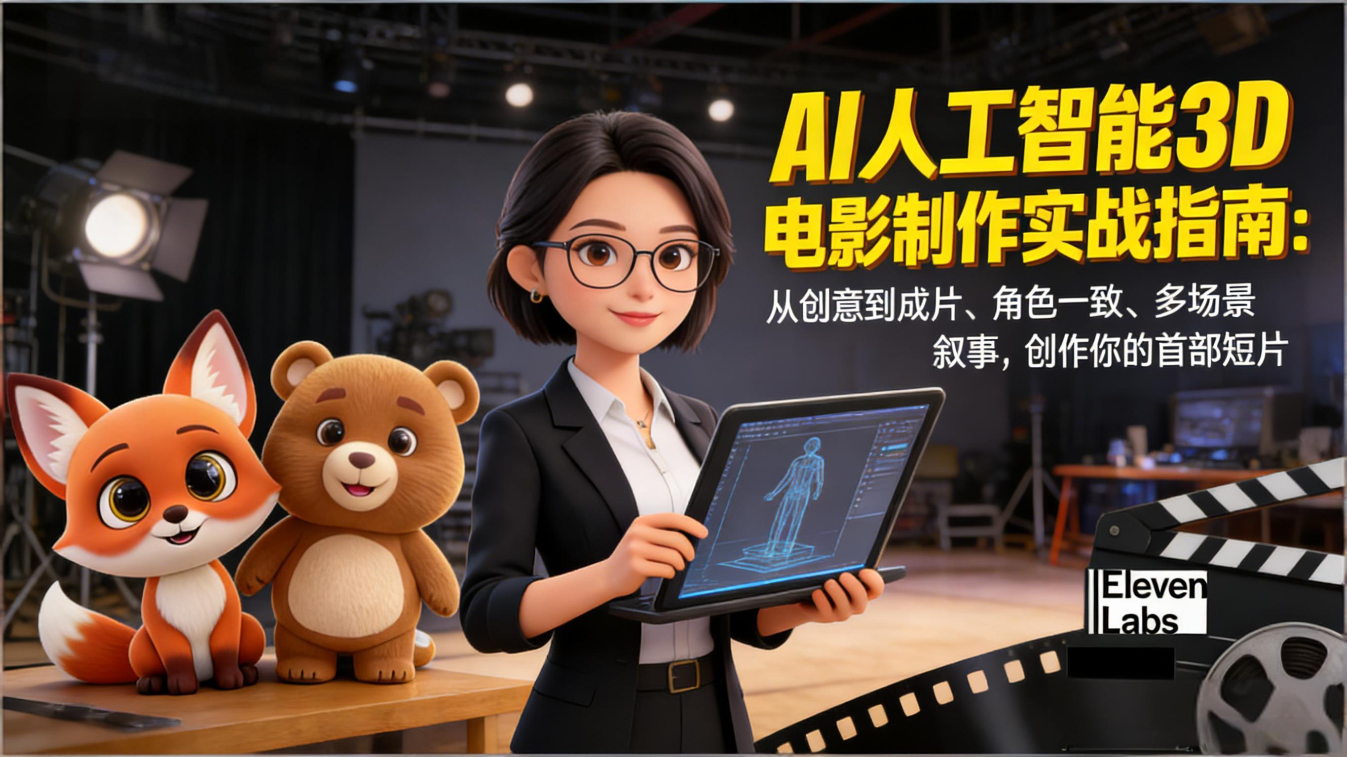 （17154期）AI人工智能3D电影制作实战指南：从创意到成片、角色一致、多场景叙事，创作你的首部短片-翌晨科技网