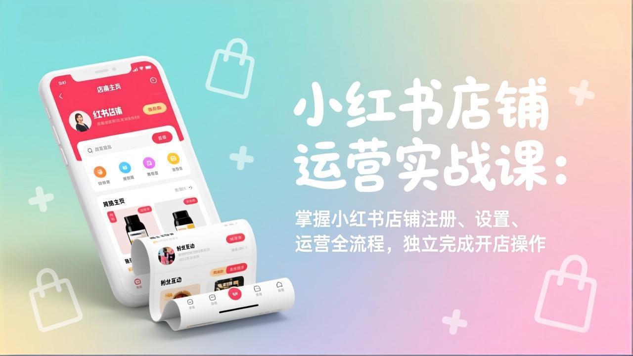 （17561期）小红书店铺运营实战课：掌握小红书店铺注册、设置、运营全流程，独立完成开店操作-翌晨科技网