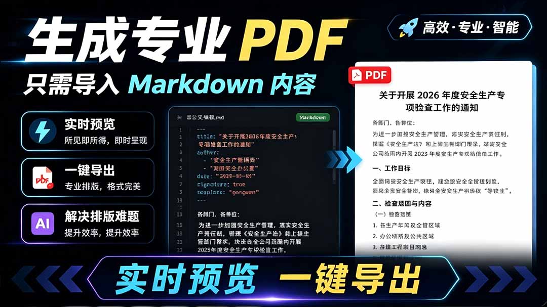 （19224期）只需导入 Markdown 内容，实时预览一键导出专业 PDF！轻松解决AI生成内容排版问题 Presto-翌晨科技网