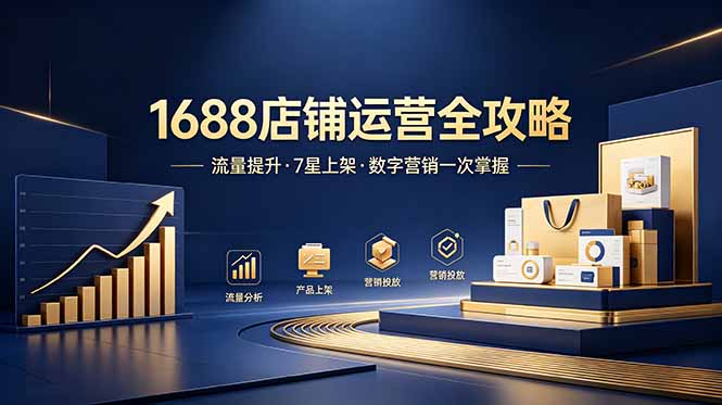 （18976期）1688店铺没流量？产品上架不到7星？数字营销不会投？全套运营技能一次学(更新6月）-翌晨科技网