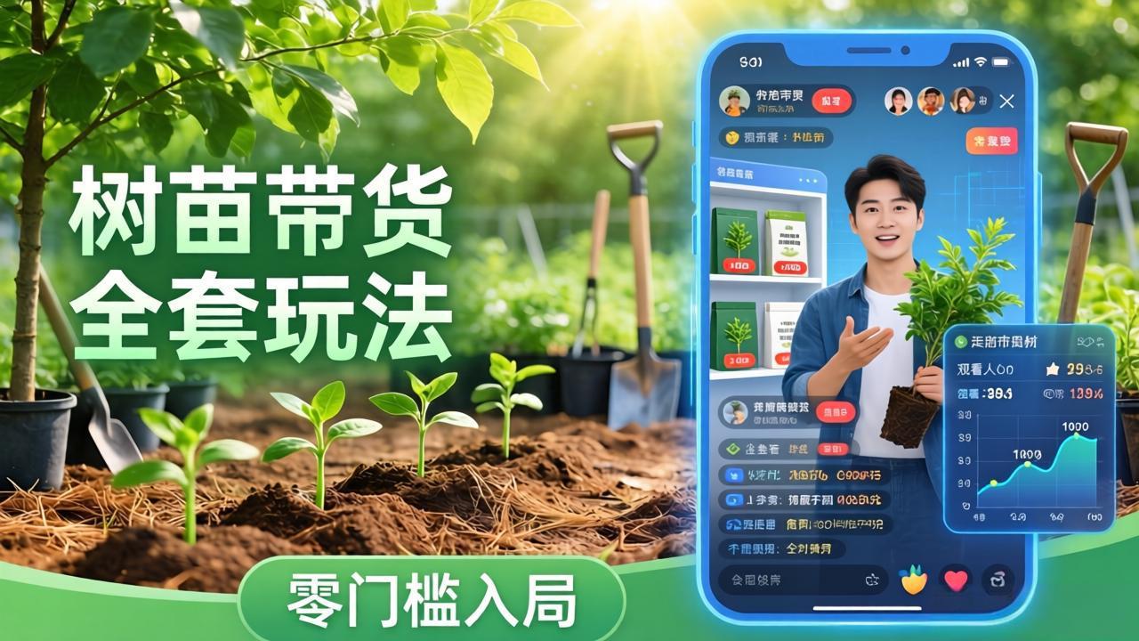 （17729期）视频号AI树苗带货全套玩法：零门槛入局，掌握豆包、千问等AI工具制作树苗视频的全套流程-翌晨科技网