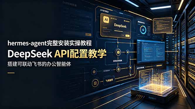 （19128期）hermes-agent完整安装实操教程，DeepSeek API配置教学，搭建可联动飞书的办公智能体-翌晨科技网