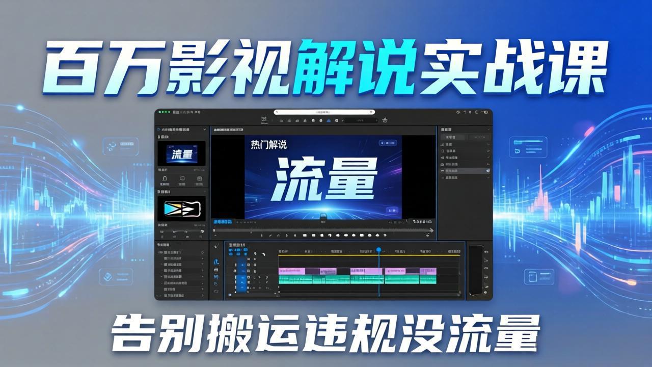 （17877期）百万影视解说实战课：告别搬运违规没流量，AI文案+配音+剪映，做出能上热门的解说视频-翌晨科技网