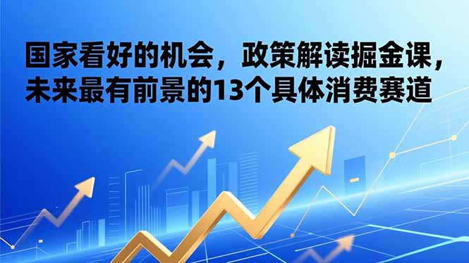 （17003期）某付费文章：国家看好的机会，政策解读掘金课，未来最有前景的13个具体消费赛道-翌晨科技网