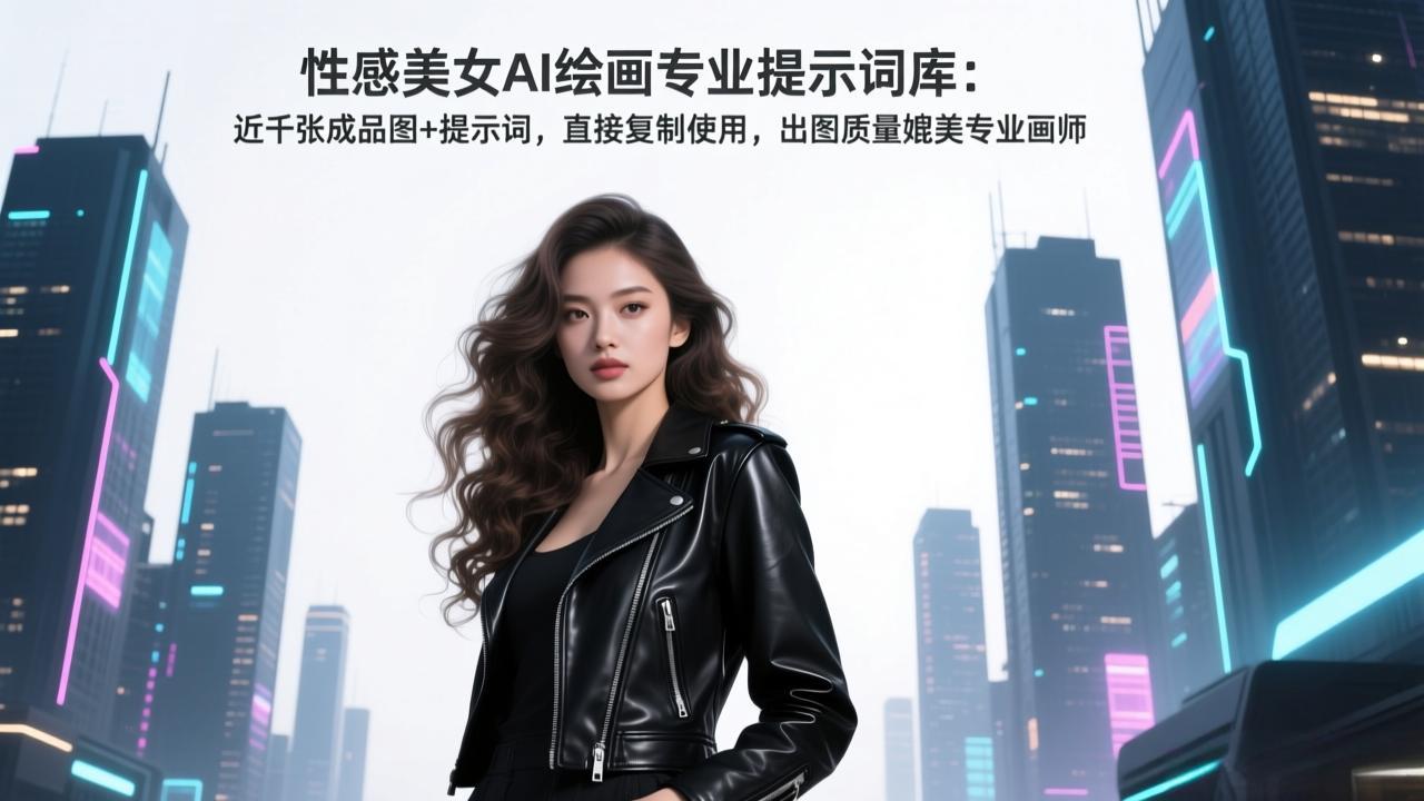 （17262期）性感美女AI绘画专业提示词库：近千张成品图+提示词，直接复制使用，出图质量媲美专业画师-翌晨科技网