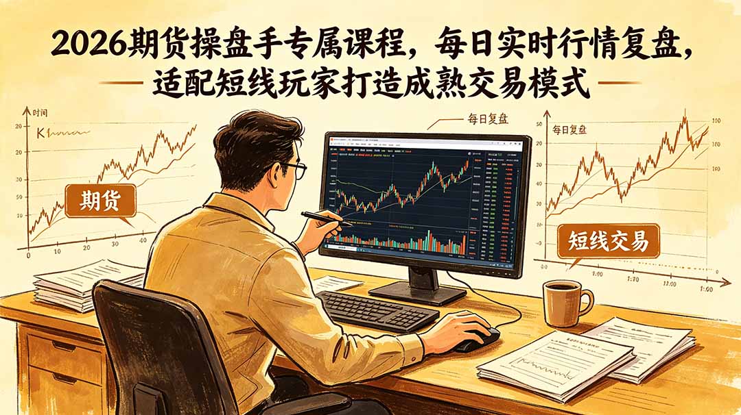 （18902期）2026期货操盘手专属课程-更新6月，每日实时行情复盘，适配短线玩家打造成熟交易模式-翌晨科技网
