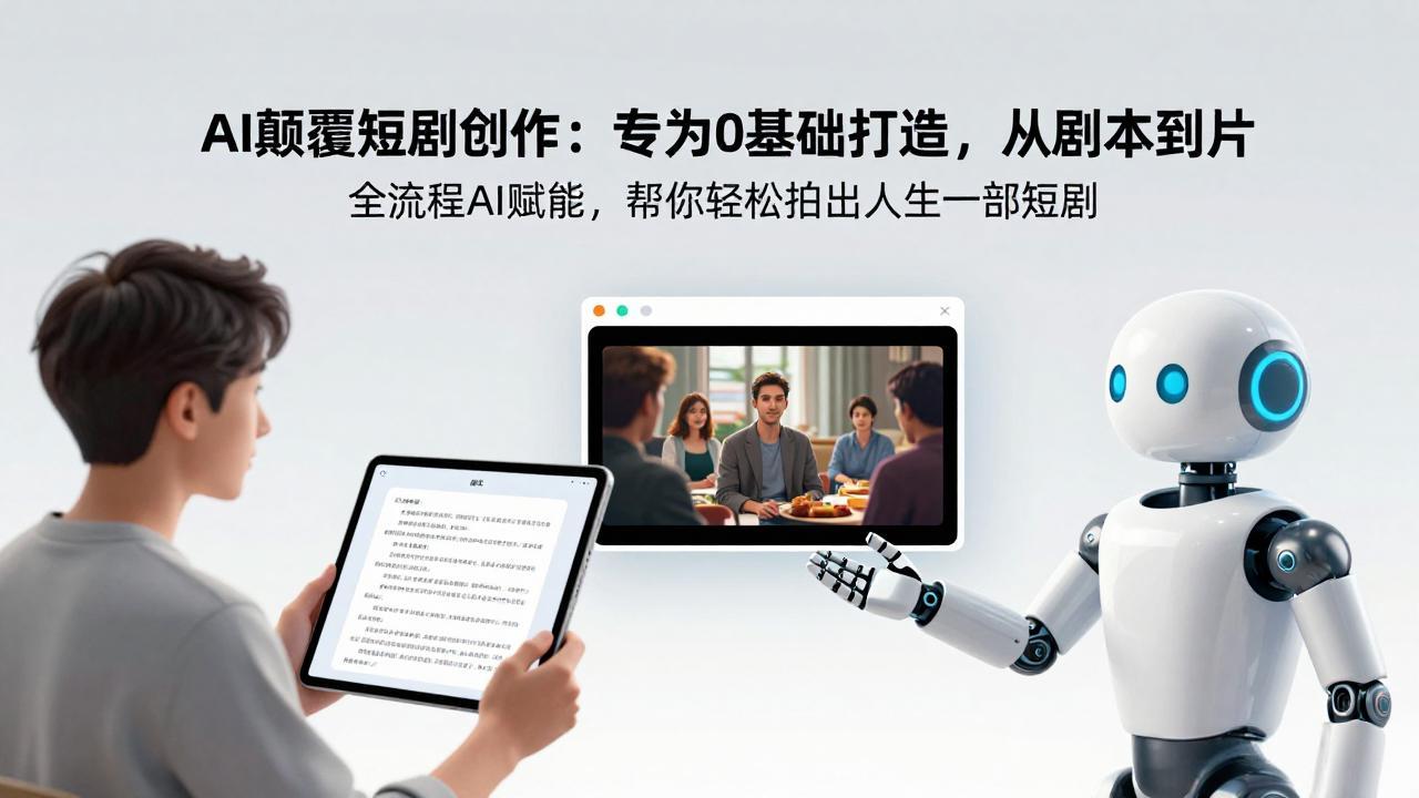 （17564期）AI颠覆短剧创作：专为0基础打造，从剧本到成片全流程AI赋能，帮你轻松拍出人生第一部短剧-翌晨科技网