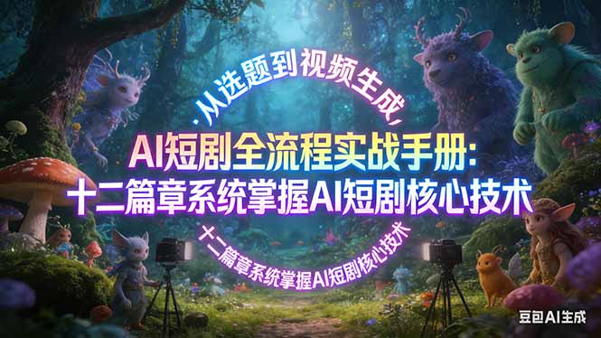 （17620期）AI 短剧全流程实战手册：从选题到视频生成，十二篇章系统掌握 AI 短剧核心技术-翌晨科技网