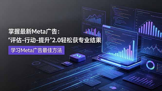 （18972期）掌握最新的Meta广告，通过“评估-行动-提升”2.0版本轻松获得专业级结果。学习目前学习Meta广告的最佳方法-翌晨科技网