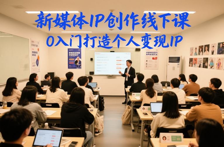 新媒体IP创作线下课,0入门打造个人变现IP-翌晨科技网