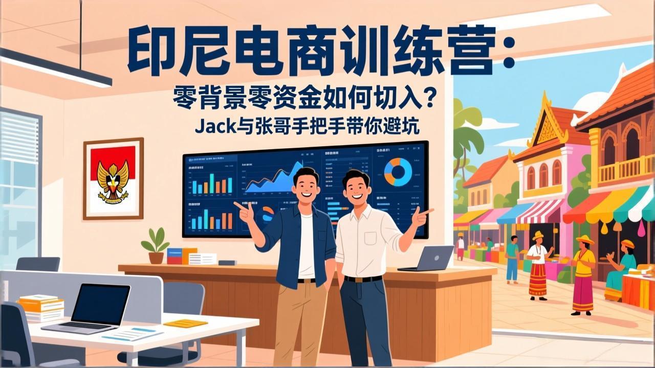 （17533期）印尼电商训练营：零背景零资金如何切入？Jack与张哥手把手带你避坑-翌晨科技网
