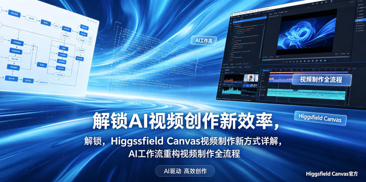 解锁AI视频创作新效率，Higgsfield Canvas视频制作新方式详解，AI工作流重构视频制作全流程-翌晨科技网