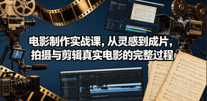 电影制作实战课，从灵感到成片，拍摄与剪辑真实电影的完整过程【原创双语字幕】-翌晨科技网