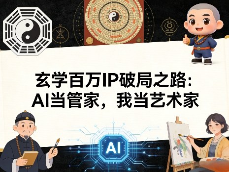 玄学百万IP破局之路:AI当管家,我当艺术家-翌晨科技网