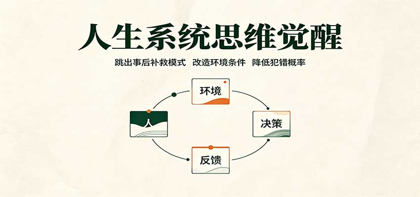 人生系统思维觉醒：跳出事后补救模式，改造环境条件，降低犯错概率-翌晨科技网