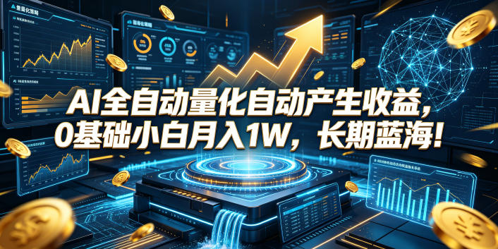 AI全自动量化自动产生收益，0基础小白月入1W，长期蓝海！【揭秘】-翌晨科技网