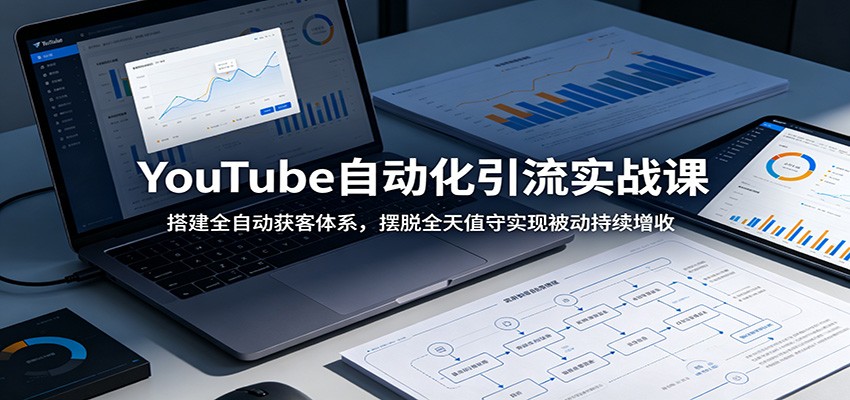 YouTube自动化引流实战课：搭建全自动获客体系，摆脱全天值守实现被动持续增收-翌晨科技网