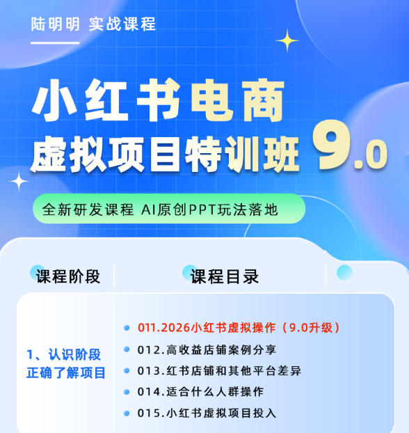 图片[3]-小红书虚拟项目特训班9.0，AI原创PPT技术全跑通，单店纯利润几个W-翌晨科技网