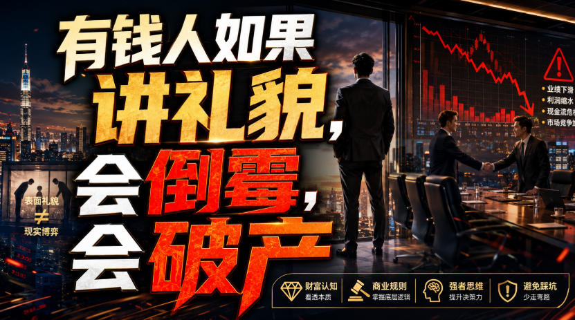 付费文章：有钱人如果讲礼貌，会倒霉，会破产-翌晨科技网