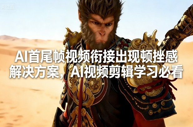 AI首尾帧视频衔接出现顿挫感解决方案，AI视频剪辑学习必看-翌晨科技网