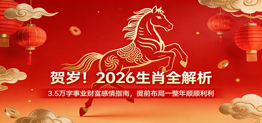 贺岁！2026生肖全解析，3.5万字事业财富感情指南，提前布局一整年顺顺利利-翌晨科技网